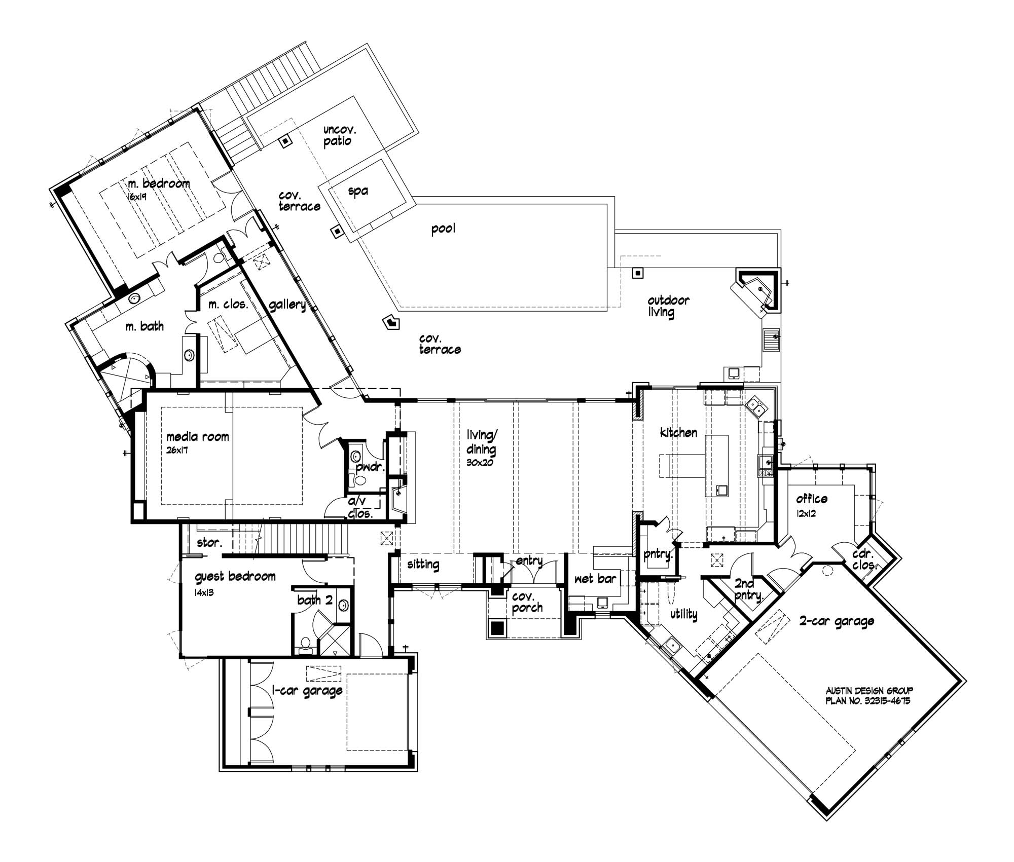Texas Hill Country Vista 4675 | Sterling Custom Homes, image size:2000x1701