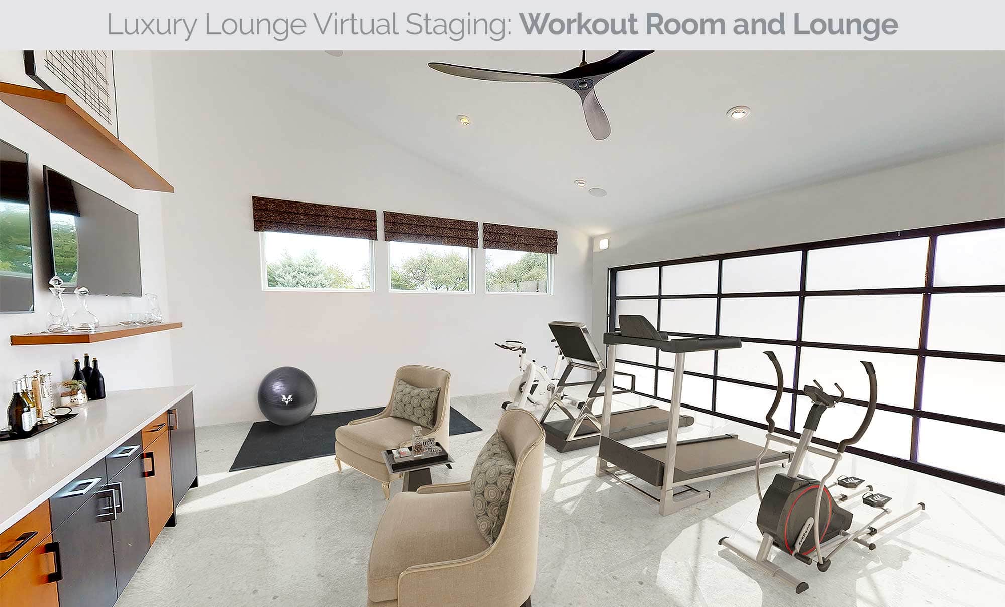 Parade 2020 Luxury Lounge Staging Workout Lounge 2